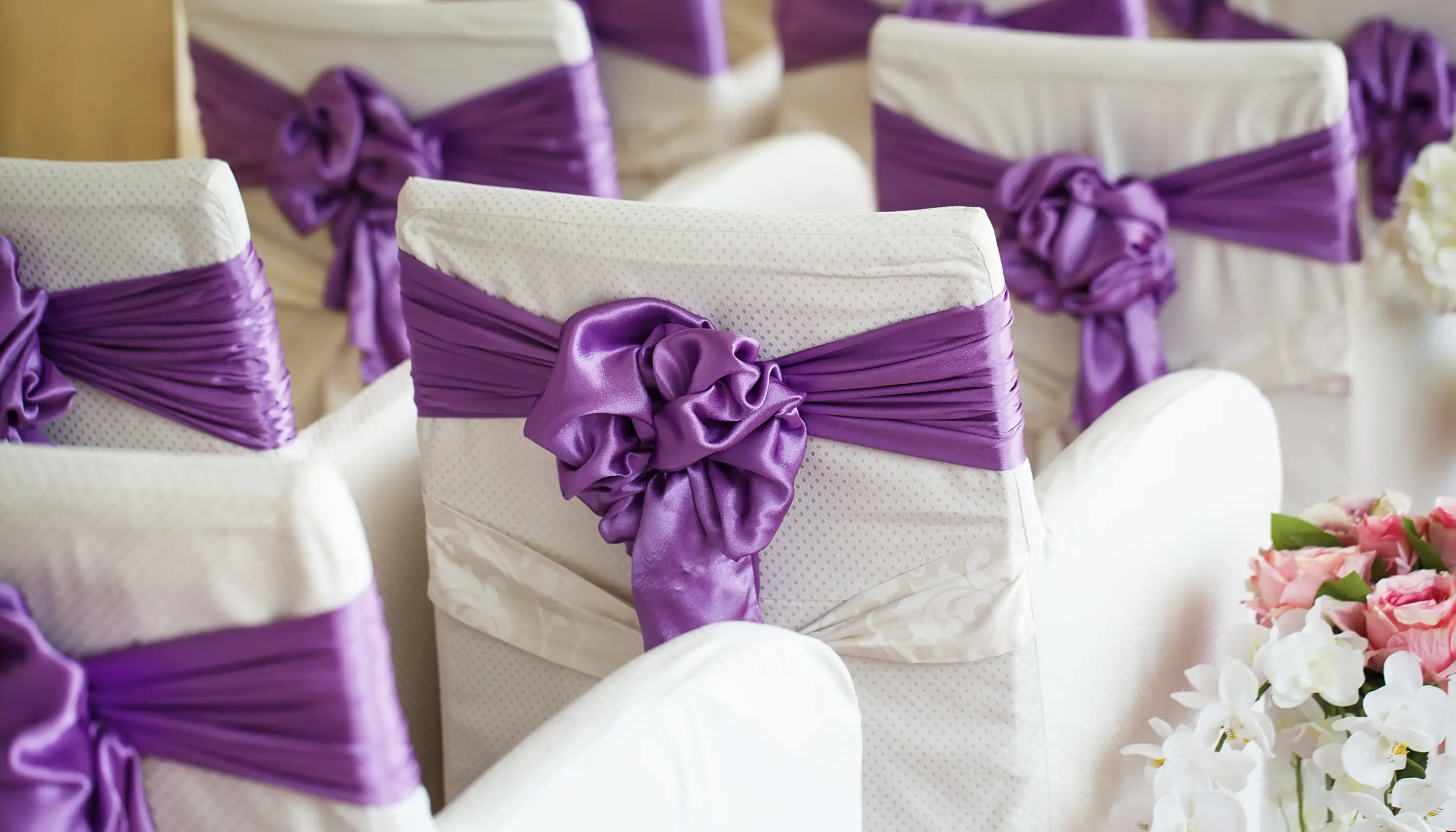 Beautiful chair covers to rent for weddings and other events