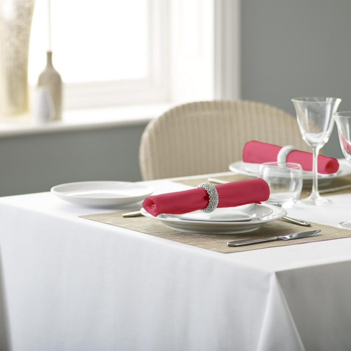 V Polyester Plain Napkins for hire in Bath